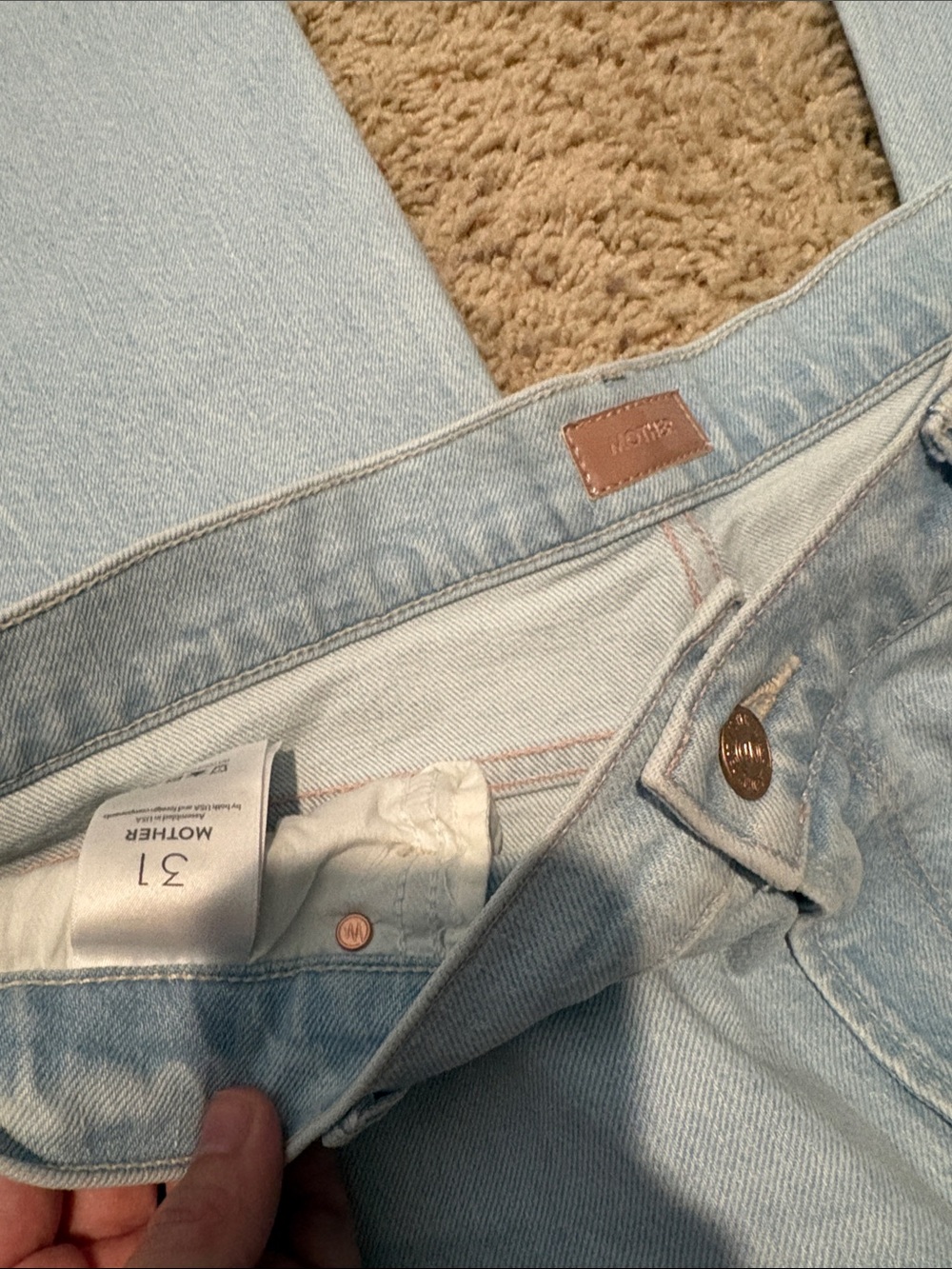 Mother the twister mid-rise ankle fray jeans - Picture 3 of 5